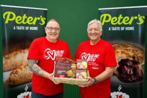Paul Wilkins, Charity Director at Velindre and Mike Grimwood, Managing Director at Peter’s.